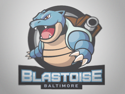 Blastoise baltimore blastoise logo pokemon sports