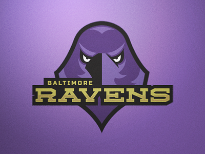 Ravens baltimore bird black football gold icon purple ravens sports