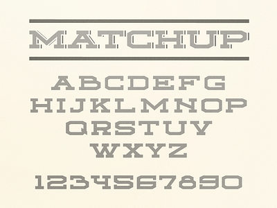 Matchup Typeface athletic font free free font matchup serif slab wide
