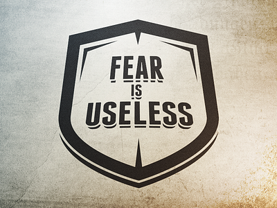 Fear Is Useless crossfit fear shield tshirt useless