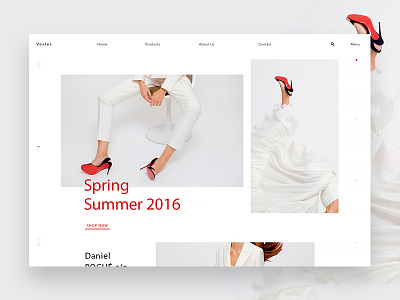 Vestes home page adobe photoshop branding design eccomerce flat typography ui ux web website