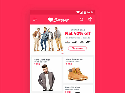 Online-shopping app branding design logo ui