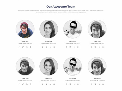 our-team design ui web