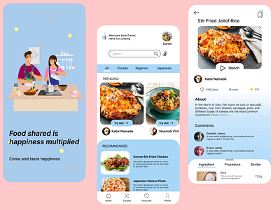 Recipe App app design ui