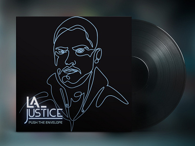 Cover Artwork | LA Justice album artist artwork cover illustration lisbon logo music neon portuguese sound