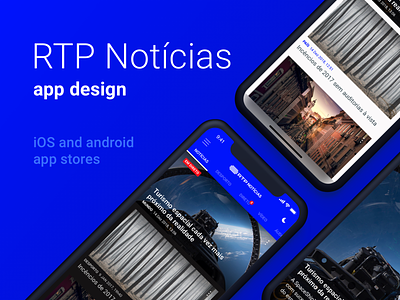 RTP Notícias - news app | UI app news ui web