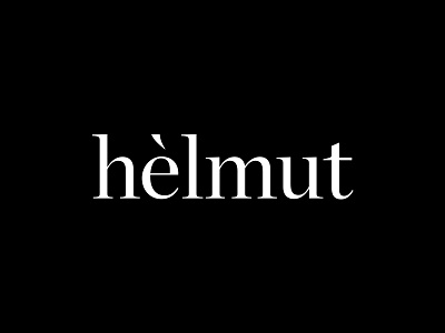 Helmut Identity Design branding helmut identity logo logotype minimal typography wordmark
