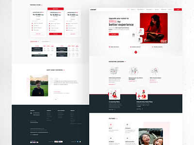 Vianet - Reimagining clean design internet isp landingpage nepal ui ux uidesign web design