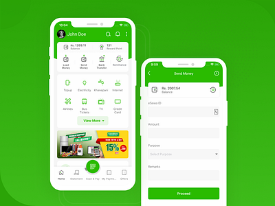 eSewa - Mobile Wallet (Nepal) UI Design app appdesign dashboard dashboard ui design finance landing page nepal payment gateway uiux