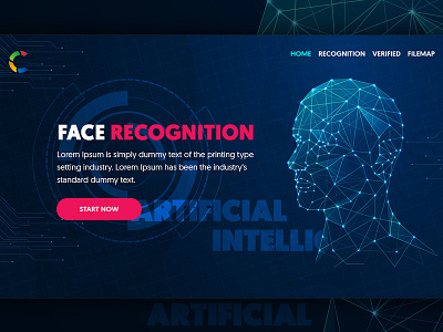 Facial Recognition System applicaiton recognition ui ux website