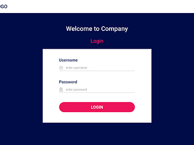 Web Login design login uiux website