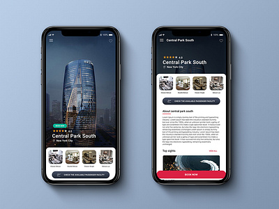 UI - Hotel Booking applicaiton design mobile app uiux