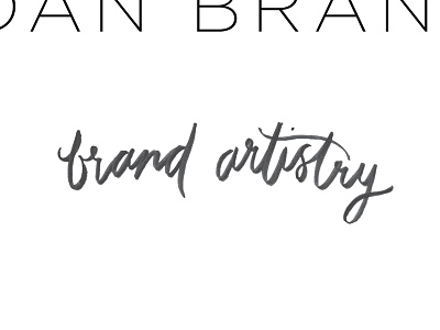 Sneak peek at my new logo brand artistry branding hand drawn type hand painted type jordan brantley logo