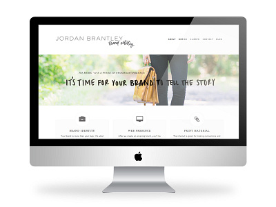 My new business ( and website ) launched today! brand artistry branding hand drawn type hand painted type jordan brantley logo web design