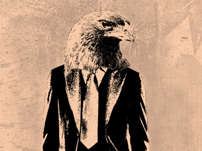 Urban Eagle collage eagle suit