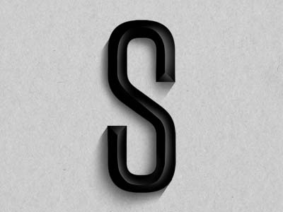 The Letter "S" black and white s typography