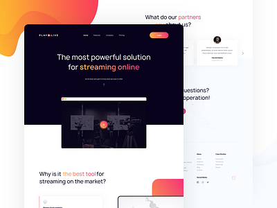 Website for streaming video SAAS