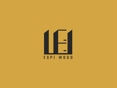 espi wood monogram design illustration iran kitchen cabinet logo monogram
