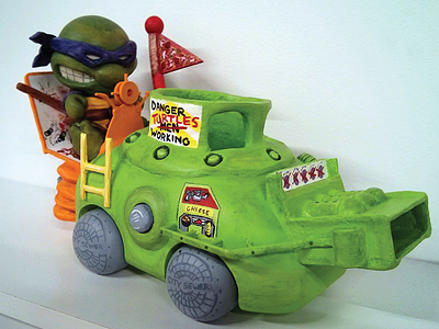 Donatello Does Machines Close Up designer toy donatello kidrobot munny ninja turtles teenage mutant ninja turtles tmnt toy