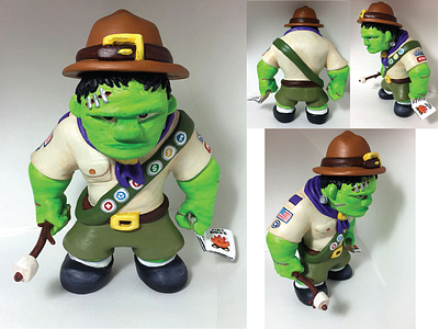 Frankenscout Toy boyscout designer toy frankenstein monster toy