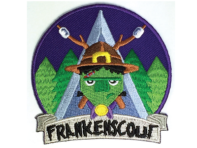 Frankenscout Patch Production boyscout frankenstein monster patch