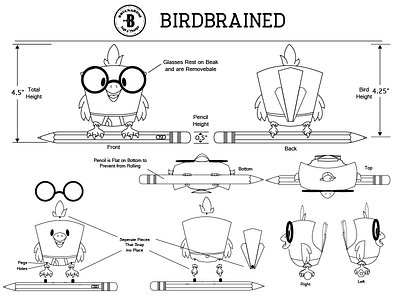 Birdbrained bird nerd owl smart toy toy design