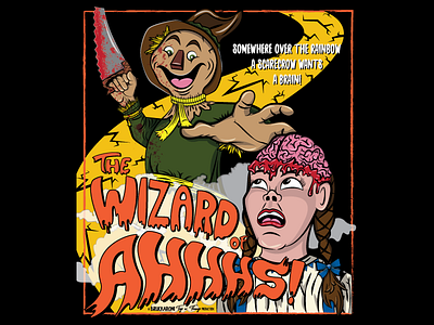 The Wizard Of Ahhhs illustration illustrator parody poster the wizard of oz wizard of oz