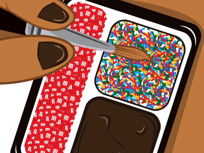 " Would You Eat Me? I'd Eat Me" animation donut doughnut flash gif illustration illustrator parody spoof