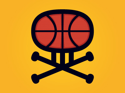 MelonKicks CrossBones basketbal branding crossbones logo sports team vector