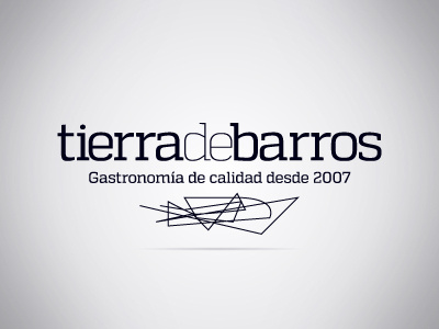 Tierra de Barros branding logo restaurant typo vector wine