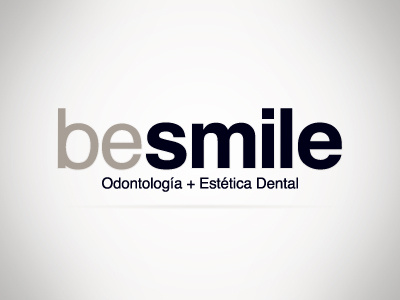 BeSmile branding care dental helvetica logo typo vector