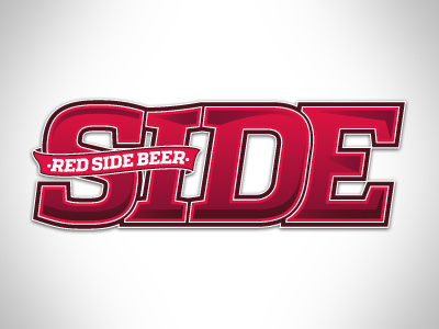 Redsidebeer beer branding logo restaurant typo vector wine