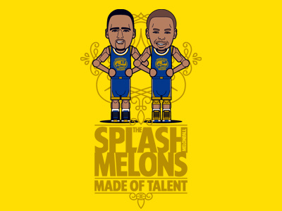 MelonBall Splash Melons basketball illustration splashbros tee tshirt vector