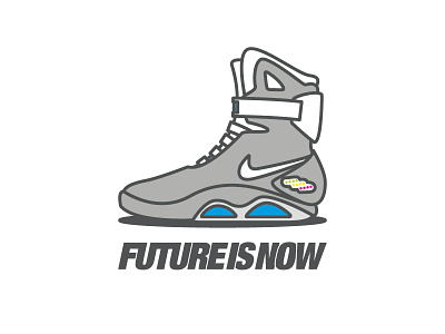 FUTURE IS NOW backtothefuture future futureisnow macfly mag martymacfly nikemag vector