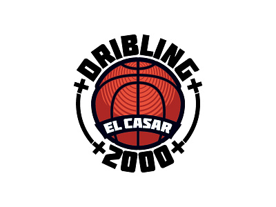 DRIBLING 2000 basketball dribbling logo vector