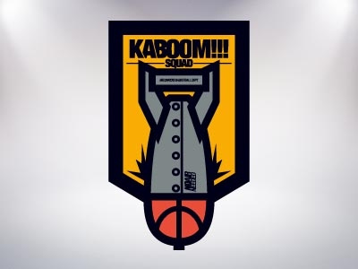 Kaboom Squad Melonkicks boom logo melonkicks shooter vector