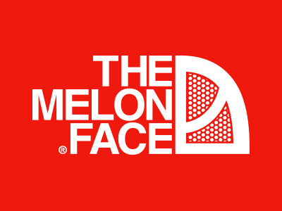 The Melon Face of Basketball logo melonkicks themelonface thenorthface vector