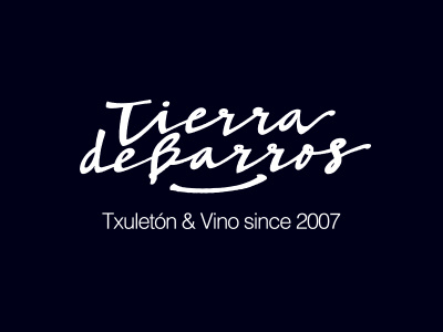 Tierra de Barros logo meat restaurant vector wine