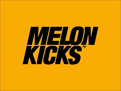 Melonkicks new logo grid helvetica logo vector
