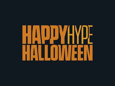 HappyHypeHalloween halloween hype typo typography