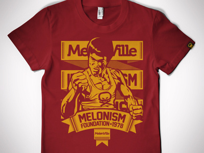 Melonism. bruce collection illustration melonism melonville tee tshirt vector
