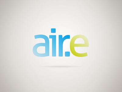 Air.e branding eco logo software vector