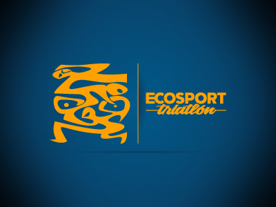 Ecosport Triatlón branding logo re design triathlon vector