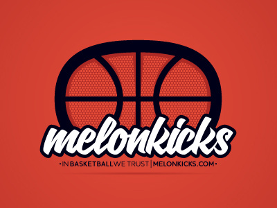 MelonKicks 2013 basketball branding logo melonball melonkicks shop vector