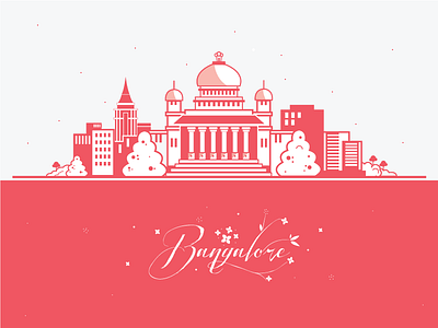 Bangalore.. bangalore city design illustration india skyline