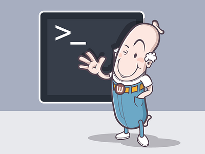 Meet Mr. Weenie adobe illustrator character coding command line digital illustration fun illustration illustrator poster vector wacom weenie