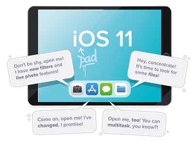 iOS 11 apple appstore aro illustration ios ios11 ipad iphone vector