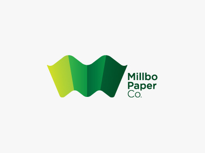 Millbo logo design option logo m paper