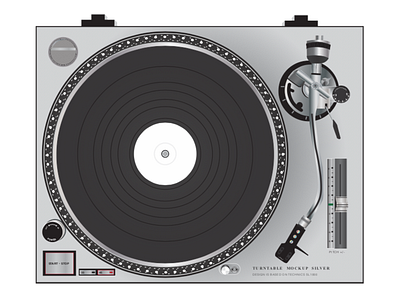 Technics Turntable Mockup illustrator mockup music technics turntable vinyl