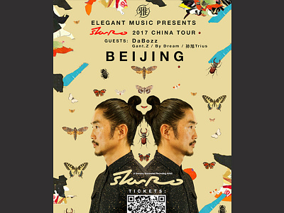 Something from the Archives I beijing bugs butterflies event music poster